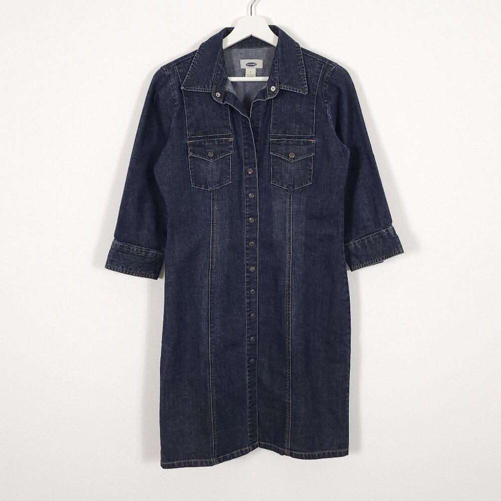 Vintage Y2K Dark Wash Denim Dress